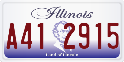 IL license plate A412915