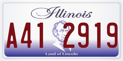 IL license plate A412919
