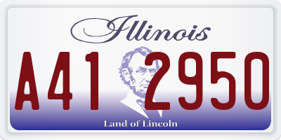 IL license plate A412950