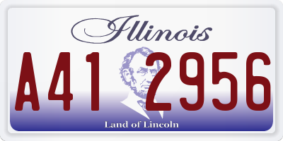 IL license plate A412956