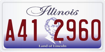 IL license plate A412960