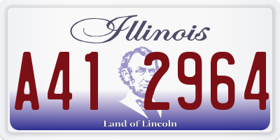 IL license plate A412964