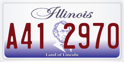 IL license plate A412970