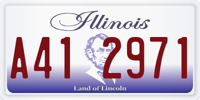 IL license plate A412971
