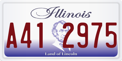 IL license plate A412975