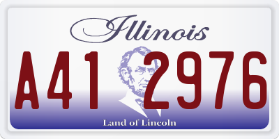 IL license plate A412976