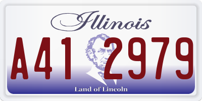 IL license plate A412979