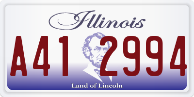 IL license plate A412994