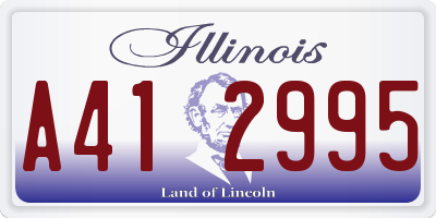 IL license plate A412995