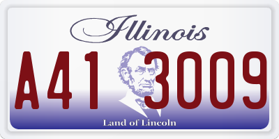 IL license plate A413009