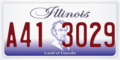 IL license plate A413029