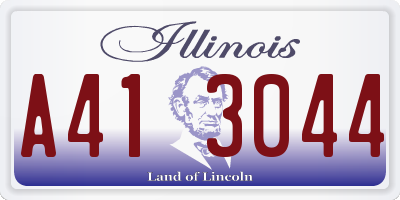 IL license plate A413044