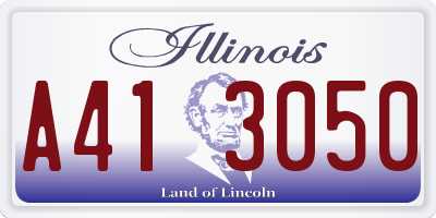 IL license plate A413050