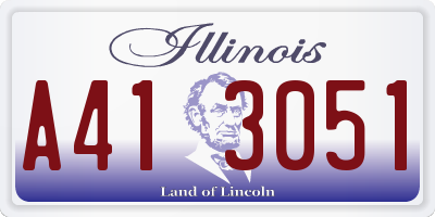 IL license plate A413051