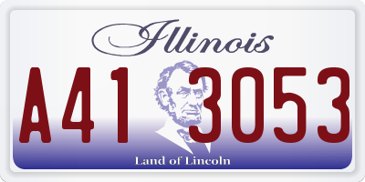 IL license plate A413053