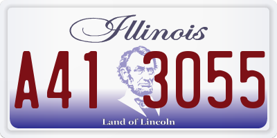 IL license plate A413055