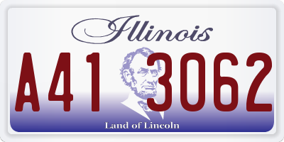 IL license plate A413062