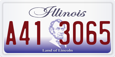 IL license plate A413065