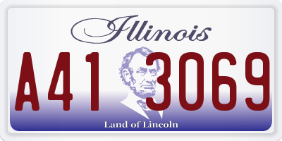 IL license plate A413069