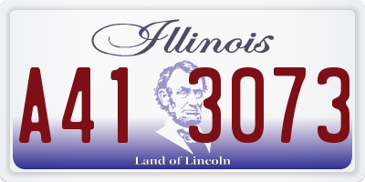 IL license plate A413073