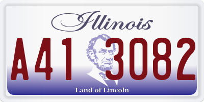 IL license plate A413082