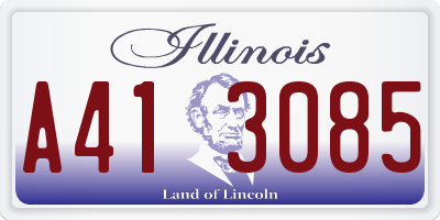 IL license plate A413085