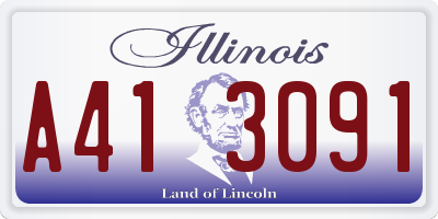 IL license plate A413091