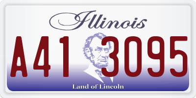 IL license plate A413095
