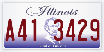 IL license plate A413429