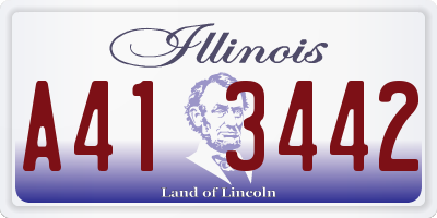 IL license plate A413442