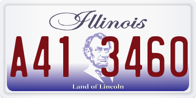 IL license plate A413460