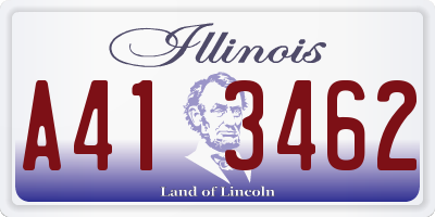 IL license plate A413462