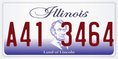 IL license plate A413464