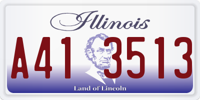 IL license plate A413513