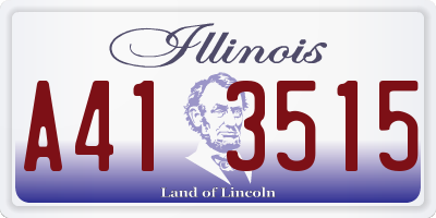 IL license plate A413515
