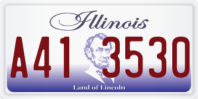 IL license plate A413530