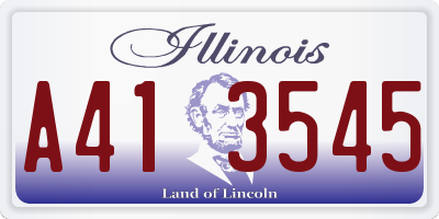 IL license plate A413545