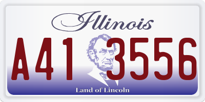 IL license plate A413556