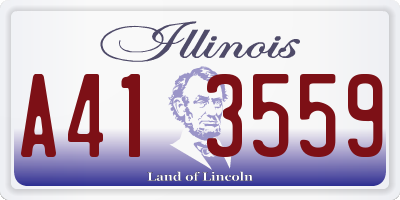 IL license plate A413559