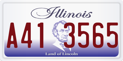 IL license plate A413565