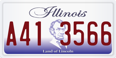 IL license plate A413566