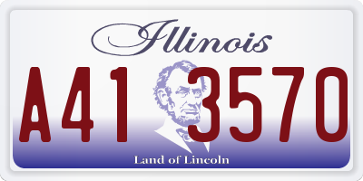 IL license plate A413570