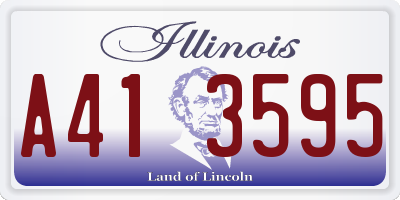 IL license plate A413595