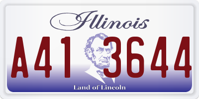 IL license plate A413644