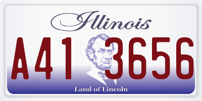 IL license plate A413656