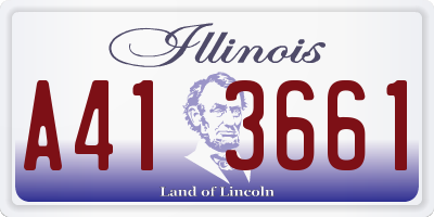 IL license plate A413661