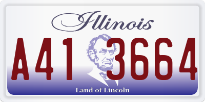 IL license plate A413664
