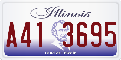 IL license plate A413695