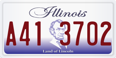 IL license plate A413702