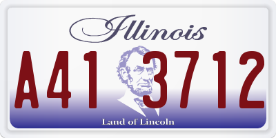 IL license plate A413712